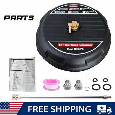 #ad FREE SHIP 15quot; Pressure Washer Surface Cleaner 4000PSI Power Washer USA STOCK $58.95