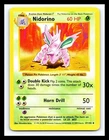 💥 NIDORINO Shadowless Base Set 1999 Pokemon TCG Non Holo # 37/102