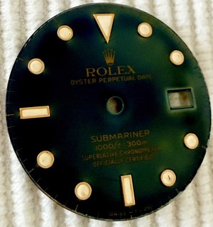 ORIGINAL ROLEX SUBMARINER DIAL | VINTAGE BLUE GREEN PATINA | RARE | 3035