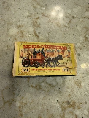1960s Lesney Y-4 Horse Drawn Fire Engine Models Of Yesterday Year Original Box  - Image 1 of 4