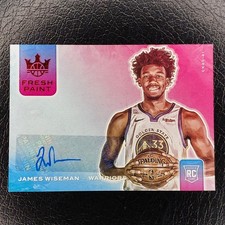 JAMES WISEMAN /49 Fresh Paint VIOLET Rookie RC Auto 2020-21 Court Kings NBA Card