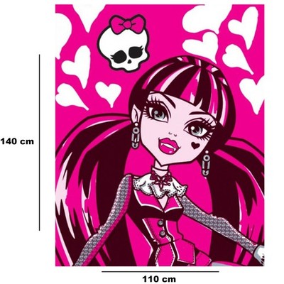 Monster High Decke Beauty Draculaura | 110x140 cm | Tagesdecke Kuscheldecke