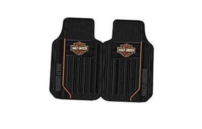 Harley Elite Series B&S Orange Floor Mats 