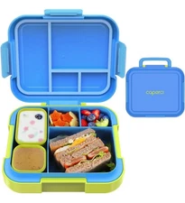 Lunch Box LeakProof 4.8 Cups Lunch Containers 4 Compartments 2 Modular Container