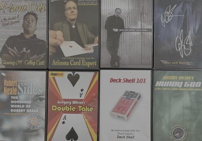 Bulk Lot Of 8 x MAGIC DVDs As Pictured Magician Trick Instructional Tuition M27