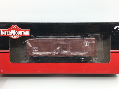 HO Intermountain Boston & Maine 40’ 1937 AAR Boxcar B&M #73179 ruedas de metal | Zustand: Used