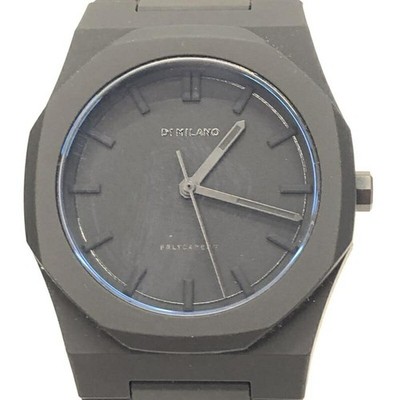 D1 Milano Polycarbonat Quarz Armbanduhr schwarz verpackt aus Japan