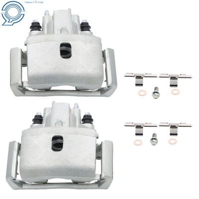 Pair Rear Brake Calipers w/ Brackets For Dodge Ram 1500 Durango Chrysler Aspen