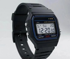 F91W Classic Digital Watch Resin Strap Stopwatch Chronograph Sport Men Watch