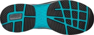 64.390.5 PUMA WOMEN'S SAFETY FUSE KNIT WNS ASTM EH BLUE SIZE 9 BLUE-GRAY