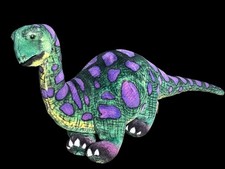 Melissa  Doug Large Dinosaur Apatosaurus Posable Stuffed Animal Plush 40" Long