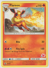 Pokémon Flareon SM186 Sun & Moon Black Star Promo 2019 Non-Holo LP