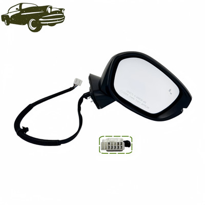 Passenger Side Mirror with Heated BSM Signal 8pin For 2022-24 HONDA CIVIC