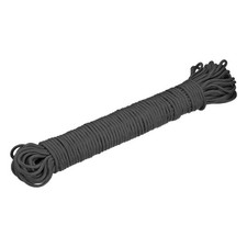 Polypropylene Rope Braid Cord 30M 98.4ft 1/8" Black for Indoor Outdoor