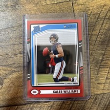 2024 Donruss Football RED Press Proof Rated Rookie Caleb Williams #327 Bears RC
