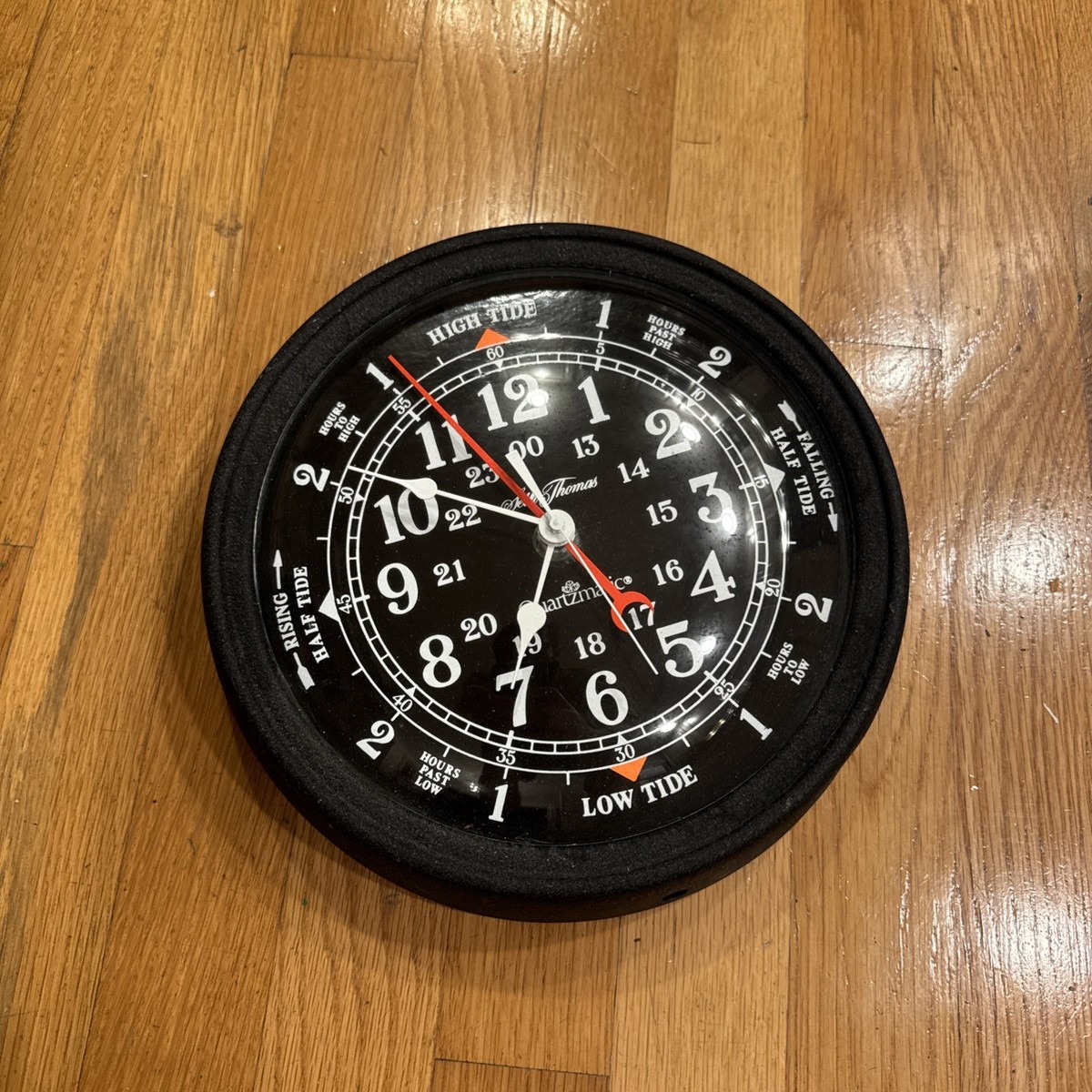 Seth Thomas High Tide, Low Tide Black Wall Clock Nautical 1033-000