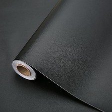 Black Contact Paper 15.7"x118" Peel and Stick 15.7" x 118" Matte Black