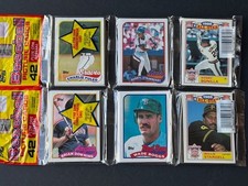 2- 1989 Topps Rak Paks With Wade Boggs and Darryl Strawberry Showing On Front