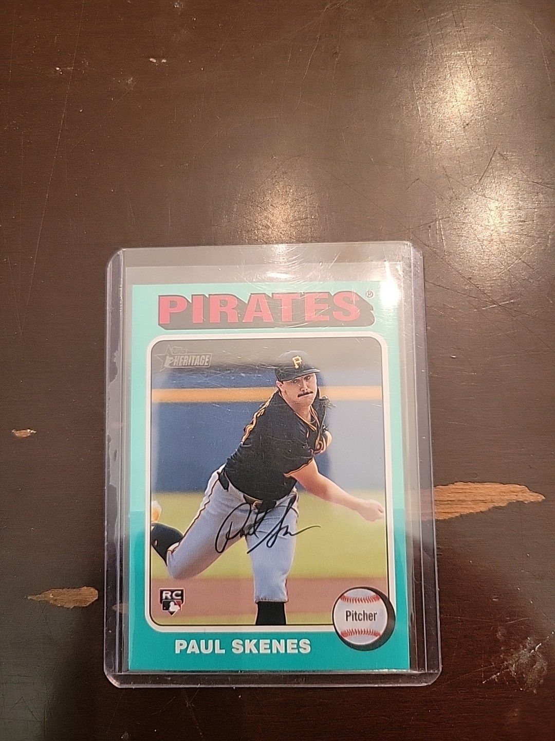 2024 Topps Heritage High Number - Paul Skenes #594 Aqua Border (RC)
