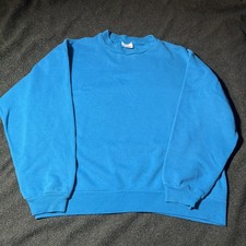 Vintage Hanes Sweatshirt Crewneck Pullover 80s 90  s blue
