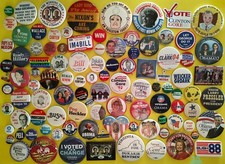 100 Diff PRESIDENTIAL POLITICAL CAUSE Campaign Pinbacks Pins Buttons 1940s  Lot