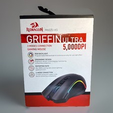 Redragon M602 Griffin RGB Gaming Mouse, Spectrum Backlit M602U-KS Black Wireless