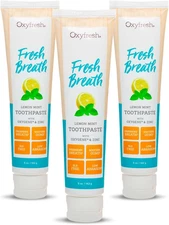 Maximum Fresh Breath Lemon Mint Toothpaste, 3-5 Oz