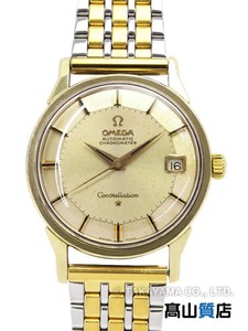 Authentic Omega Constellation / Yellow Gold Plated 34mm Automatic #TW3013