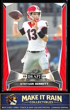 Stetson Bennett 2023 Leaf Draft Red #29 Georgia Bulldogs Rookie RC
