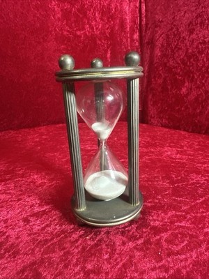 6  Metal Glass Hourglass Timer Decorative Duke Energy Y2K Gift!!