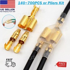 140/700PCS 3.9mm Warhead Wire Connectors Female Male Bullet Electrical Terminals