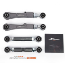 New 4pcs Rear Adjustable Camber & Toe Control arms Kit Fit For Tesla Model X /