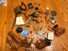 Marx Johnny West Lot of Accessories Hats Swords Guns Jane West Apache Chief
