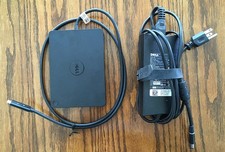 Dell WD15 Model K17A USB-C Docking Station,  130W AC Adapter Model DA130PE1-00