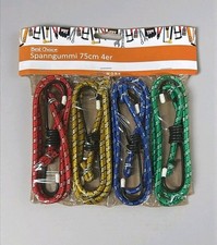 4x Spanngummi 75 cm mit Haken – Gepäckspanner Gummispanner Expander-Set