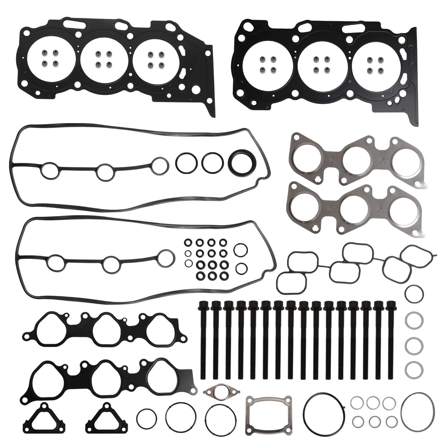 Head Gasket Set Bolts Kit 2003-2011 Toyota 4Runner 4.0L V6 DOHC 88PC MLS Steel