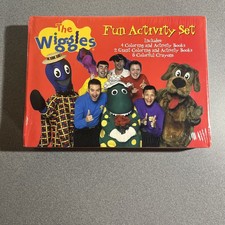 The Wiggles Fun Activity Set Coloring Activity Books New Sealed Vintage 2003 /04