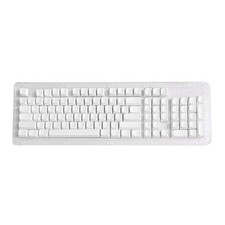 104 Key White Keycap Set No Lettering PBT Keycaps For Mechanical Keyboards