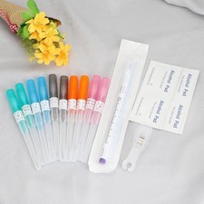 15PCS Disposable Self Piercing Body Piercing Needles Kit Tool for Cartilage Nose