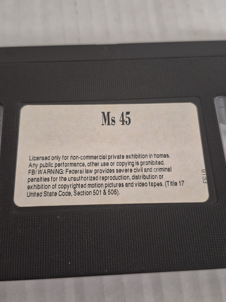 Ms. 45 (VHS) for sale online | eBay