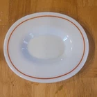 Vintage PYREX Milk Glass Autumn Harvest Wheat Gravy Boat 77-B