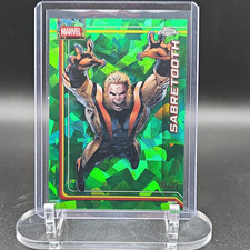 2026 Topps Chrome Marvel Sapphire Sabretooth Green #144 Serial# /99