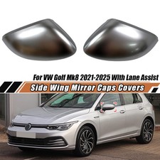 Spiegelkappen Chrom Gehäuse Links+Rechts Für VW Golf VIII ID.3 mit Side Assist