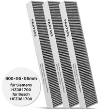 1x-3x filtro ai carboni attivi 17000822 per aspiratore Siemens HZ381700 Bosch HEZ381700