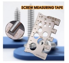 Screw Thread Pitch Gauge Stainless Steel Bolt & Nut Size Measuring Tool