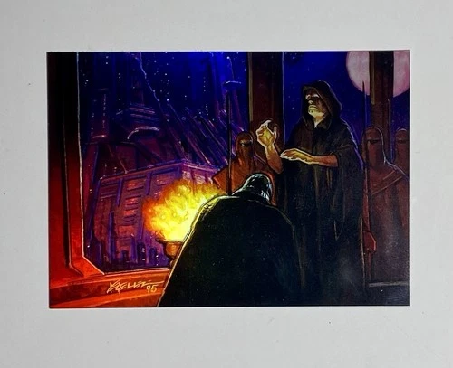 1996 Star Wars Finest #19 Emperor Palpatine REFRACTOR {FIRST CHROME CARD}