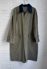 Vintage 90s B.D. Baggies Duster Coat denim details Minimalist Workwear size M