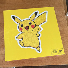 Pok mon Pikachu Life-Size Interlocking Puzzle 151 Pieces Cardboard 323-10-8229