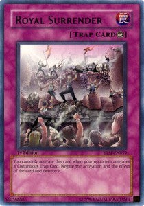 YuGiOh Royal Surrender (V.1) TLM-EN059 Rare Englisch Excellent unl.