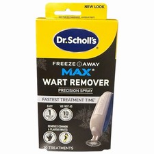 Dr. Scholl  s Freeze Away Max Wart Remover Spray 10 Treatments NEW Exp: 4/30/27